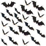 Boxtoday Halloween Home Decoration 3D PVC Bats Wall Stickers Window Decor Yard Sign Outdoor Lawn Spooky Party Room Decor Supplies