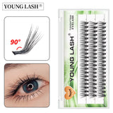 Boxtoday  20D L Curl Cluster Eyelash Extensions Natural Soft Individual Lashes Makeup Tools Cilias Volume Premade Fans