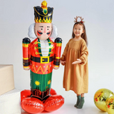 Boxtoday Large Christmas Standing Santa Claus Snowman Balloon 4D Christmas Aluminum Foil Balloon Navidad Christmas Party Home Decoration