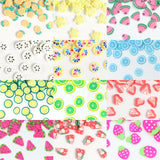 Boxtoday 1000Pcs Polymer Clay Resin Fruit Slice for Epoxy Silicone Mold DIY Craft Jewelry Cellphone Decoration Accessory Making Supplies