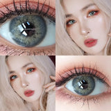 Boxtoday 2Pcs/Pair Taylor DNA Colored Contact Lenses Cosmetic Contacts Natural Color lens eyes Beauty Yearly Lenses Blue Brown