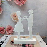 Boxtoday Man and Women Lovers Candle Holder Silicone Mold DIY Happy Wedding Gift 3D Candlestick Mold Resin Gypsum Mould Home Decor