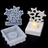 Boxtoday Star Candle Holder Silicone Mold DIY Stars Ornaments Making Plaster Concrete Resin Candlestick Molds Home Decor Craft Gifts