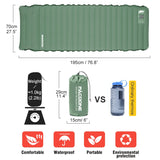 Boxtoday Ultralight Self-inflating Air Mattress Thicken Sleeping Pad Splicing Inflatable Bed Beach Picnic Mat Camping Tent Air Cushion