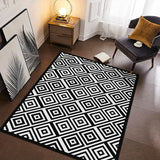 Boxtoday Zebra Printed Carpet Black and White Simplicity Living Room Bedroom Rug Home Decoration Coffee Table Mats Bathroom Non-slip Mat