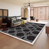 Boxtoday Medieval Style Living Room Carpet Advanced Coffee Table Soft Carpet Retro Black Cloakroom Bedroom Plush Floor Mat