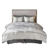 Boxtoday Grey 7 Pieces Bed in a Bag Comforter Set, Queen Size Bedding Set