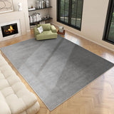 Boxtoday Retro Luxury Bedroom Decor Carpet, Gray Simple Carpets for Living Room, Large Area, Cloakroom Soft Rug, Home Sofa, Non-slip Mat