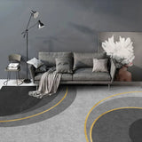 Boxtoday Nordic Light Luxury Living Room Carpet Geometric Abstract Rug Non-slip and Dirt-resistant Entrance Mat Modern Home Bedroom Rugs