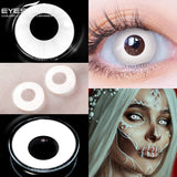 Boxtoday 1Pair Anime Color Contact Lenses for Eyes Yearly Red Lenses Black White Lenses Halloween Eye Lens Cosplay Eye Contacts