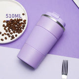 Boxtoday 510ml  Stainless Steel Coffee Mugs  Thermos Bottle with Non-slip Case Car Vacuum Flask Travel Insulated Bottle Thermos Cups