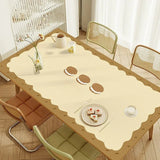 Boxtoday Cream Style Luxurious Table Mat Waterproof Oil-Proof Kitchen Tablecloth PVC Art Decoration Table Mats Creative Dining Tablecloth