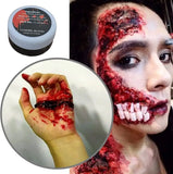 Boxtoday Halloween Fake Blood Cos Ultra-realistic Simulation Human Vampire Human Teeth Hematopoietic Props Vomiting Edible Party Make Up