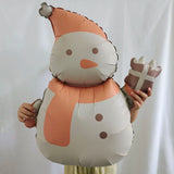 Boxtoday Christmas Huge Standing Snowman Santa Claus Balloon 2025 New Year Party Christmas Home Decoration 3D Standing Elk Sleigh Ball Su