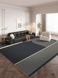 Boxtoday Luxurious Lines Geometric Carpet Living Room Decoration Carpets Large Size Customizable Rugs Comfortable Easy Clean Bedroom Rug