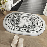 Boxtoday Non-Slip Bath Mat Floral Doormat Absorbent Carpets Entrance Rug Balcony Floor Mats Living Room Bathroom kitchen decor plush Rugs