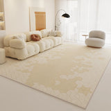 Boxtoday Golden Beige Minimalist Living Room Carpet Lines Artistic Solid Carpets Bedroom Easy Clean Rug Large Size Customizable Party Rug