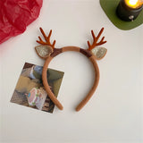 Boxtoday 1Pc Cute Deer Horn Hair Band Children's Christmas Headwear Autumn and Winter Plush Headband Hair Clip Women's Patry Accessories