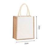 Boxtoday Gift Burlap Jute Tote Bag Vintage Reusable Grocery Shopping Wedding Birthday Gift Bag Handmade Handbags Multifunctional Flax Tote