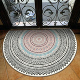 Boxtoday Ethnic Semicircle Bohemia Entrance Doormats Anti-Slip Bath Mat Soft Geometric Home Decor Welcome Floor Mats Carpet Bedroom Rugs