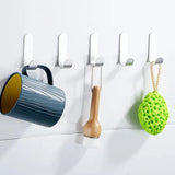 Boxtoday Multi-purpose Wall Organizer Hook Behind-door Key Cloth Hanger Hook Bathroom Robe Towel Holder Rack Kitchen Hardware Shelf Hook