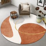 Boxtoday Modern Light Luxury Round Carpets Living Room Sofa Coffee Tables Rug Ins Style Decoration Room Bedroom Carpet Non-slip Bath Mats