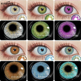 Boxtoday Colored Contact Lenses Eye for Eyes 2pcs Blue Eyes Lens Makeup Cosplay Anime Eyes Lenses Sharingan Beauty Cosmetic Lens