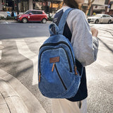 Boxtoday Gift Denim Backpacks Y2K Women's Backpack Canvas Shoulders Bag Sports Knapsack Quality Packbag Vintage Rucksack Student Jeans Mochila