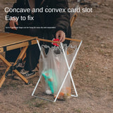 Boxtoday Foldable Plastic Garbage Hanging Bag Holder Outdoor Camping Picnic Kitchen Organizer Outdoor Trash Rubbish Bags Storage Rack