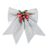 Boxtoday 1Pcs Christmas Tree Bowknot Ornaments Gift Present Party Xmas Decoration Ribbon BowChristmas Holiday Indoor Outdoor Decorations