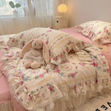 Boxtoday Summer Quilt   2024 New  Cotton Korean Ins Lace Fragmented Series  Air Condition Quilt High Quality Summer Blanket set