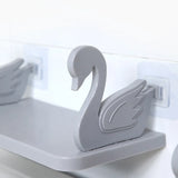 Boxtoday Little Swan Storage Rack Kitchen No Punch Spice Rack Wall Shelf Dish Rack Kitchen Organiser Kitchen Accessories Shelf