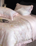 Boxtoday Romantic sweet pink flower beding set,full queen king pastoral fresh green floral home textile bed sheet pillow case duvet cover