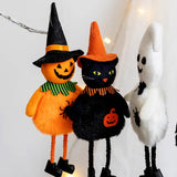 Boxtoday Halloween Decorative Pendant Ghost Festival Pumpkin Witch Pendant Bar Haunted House Layout Props Happy Helloween Party Decor