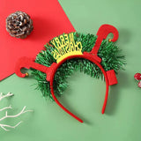 Boxtoday Christmas Hair Band Glowing Headband Xmas Tree Snowflake Hair Band Deer Horn Light Flashing Headwear Merry Christmas Gift