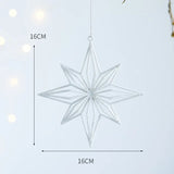 Boxtoday Acrylic Pendant Intricate Glitter Bow Hangings Elegant Snowflake for Window