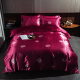 Boxtoday High End Blending Natural Mulberry Silk Bedding Set Luxury Satin Silky Bed Sheet Set Duvet Cover Fitted/Flat Sheets Pillowcase