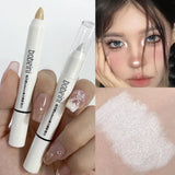 Boxtoday 3 Colours Matte White Highlighter Pencil Waterproof Long Lasting Brighten Lying Silkworm Eyeshadow Stick Facial Makeup Cosmetics