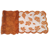 Boxtoday Lace Tablecloth Maple Leaf Table Runner Harvest Festival Dining-table Cloth Decor Party Valentine's Day Wedding Decoration