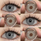 Boxtoday 1pair New Color Contact Lenses for Eyes Natural Blue Eye Lenses Purple Lenses Gray Eye Contacts Brown Eye Lens Yearly