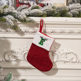 Boxtoday Christmas Stockings Decorations Knitted Socks with Letter Knit Stocking, Alphabet Pendant Gift Bag Xmas Stockings Personalized