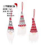 Boxtoday 3Pcs/lot Christmas Gnome Elf Doll Pendant Merry Christmas Decorations for Home Xmas Tree Ornament Navidad Natal New Year