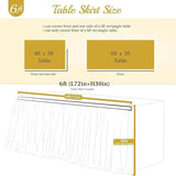 Boxtoday 6/9/14FT Table Skirts Birthday Tulle Table Skirting Wedding Party Tutu Tulle Table Skirt Baby Shower Wedding Party Home Decor