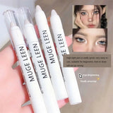 Boxtoday Glitter Highlighter Pen Pearlescent Lying Silkworm Pencil Waterproof Long-lasting Brightening Eyes Stick White Silver Eye Makeup