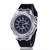 Boxtoday L34 New Women's Watch Glow Rhinestone LED Harajuku Korean Fashion Trend Male and Female Student Couple Quartz Wristwatches