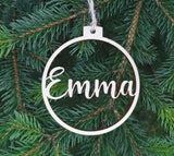 Boxtoday Personalized Different Names , Christmas Snowflake Ball Decorations for Home - Laser Engraved name place card,Christmas decor