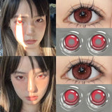 Boxtoday  1 Pair Hot Selling Color Contact Lenses With Prescription Myopia Lenses Green Lens for Women Makeup Yearly Fast Shipping