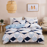 Boxtoday Geometric Print Queen King Size Duvet Cover Set Twin Full Stripes Bedding Sets 2-3 Pcs Soft Skin Friendly Blanket Quilt Covers