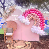 Boxtoday Wedding Arch Backdrops Cover Elastic Birthday Party Decor Supplies Fabric Balloons Flower Door Solid Color Background