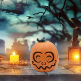 Boxtoday Halloween LED Pumpkin Lights Battery Operated Cute Indoor Pumpkins Light Up Jack O Lanterns For Balcony Desktop Courtyard